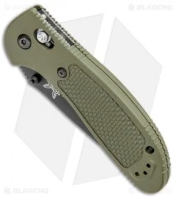 Benchmade Griptilian AXIS Lock Knife Olive Drab (3.45" Black Serr) 551SBKOD-S30V -Benchmade Sales Store Benchmade Griptilian AXIS Lock Olive Drab Black Serr 551SBKOD S30V BHQ 3335 jr spine
