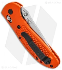 Benchmade Griptilian AXIS Lock Knife Orange (3.45" Satin) 551-ORG-S30V -Benchmade Sales Store Benchmade Griptilian AXIS Lock Orange Satin 551 ORG S30V BHQ 3561 jr side