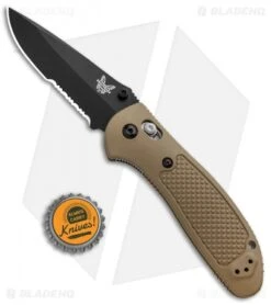 Benchmade Griptilian AXIS Lock Knife Sand (3.45" Black Serr) 551SBKSN-S30V -Benchmade Sales Store Benchmade Griptilian AXIS Lock Sand Black Serr 551SBKSN S30V BHQ 3334 jr bottlecap 1