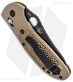 Benchmade Griptilian 550BKSN Knife - Sand | Black S30V -Benchmade Sales Store Benchmade Griptilian Axis Lock Sand Black 550BKSN BHQ 92482 jr side