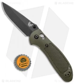 Benchmade Griptilian AXIS Lock Knife Olive Drab (3.45" Black) D2 -Benchmade Sales Store Benchmade Griptilian Manual Axis Lock D2 OD Green Black 551BKODD2 BHQ 5370 jr bottlecap