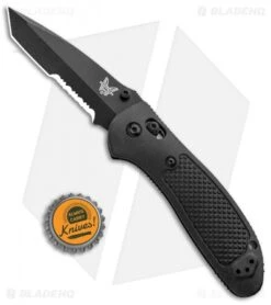 Benchmade Griptilian Tanto AXIS Lock Knife Black (3.45" Black Serr) 553SBK-S30V -Benchmade Sales Store Benchmade Griptilian Tanto AXIS Lock Black Black Serr 553SBK S30V BHQ 0422 jr bottlecap