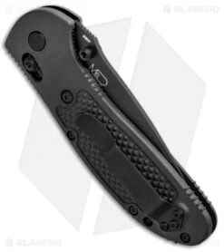 Benchmade Griptilian Tanto AXIS Lock Knife Black (3.45" Black Serr) 553SBK-S30V -Benchmade Sales Store Benchmade Griptilian Tanto AXIS Lock Black Black Serr 553SBK S30V BHQ 0422 jr side