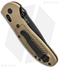 Benchmade Griptilian Tanto AXIS Lock Knife Sand (3.45" Black Serr) 553SBKSN-S30V -Benchmade Sales Store Benchmade Griptilian Tanto AXIS Lock Sand Black Serr 553SBKSN S30V BHQ 0673 jr side