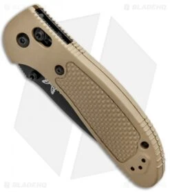 Benchmade Griptilian Tanto AXIS Lock Knife Sand (3.45" Black Serr) 553SBKSN-S30V -Benchmade Sales Store Benchmade Griptilian Tanto AXIS Lock Sand Black Serr 553SBKSN S30V BHQ 0673 jr spine