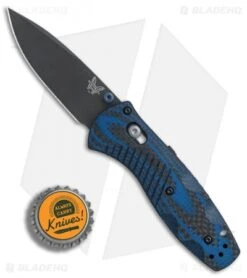 Benchmade Mini Barrage AXIS-Assist Forum Knife Blue G10/CF (Black M390) 586-1701 -Benchmade Sales Store Benchmade Mini Barrage Forum BHQ 79854 er bottlecap