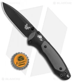 Benchmade 595BK Mini Boost AXIS-Assist Knife Black/Gray (3.11" Black) -Benchmade Sales Store Benchmade Mini Boost AXIS Assist Black Gray Black 595BK BHQ 78760 jr bottlecap