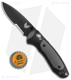 Benchmade 595SBK Mini Boost AXIS-Assist Knife Black/Gray (3.11" Black Serr) 7 Benchmade 595SBK Mini Boost AXIS-Assist Knife Black/Gray (3.11" Black Serr) -Benchmade Sales Store Benchmade Mini Boost AXIS Assist Black Gray Black Serr 595SBK BHQ 78761 jr bottlecap
