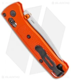 Benchmade Mini Bugout AXIS Lock Knife Orange (2.875" Satin) 533 -Benchmade Sales Store Benchmade Mini Bugout AXIS Lock Knife Orange 2.82 Satin 533 BHQ 104888 LS Side