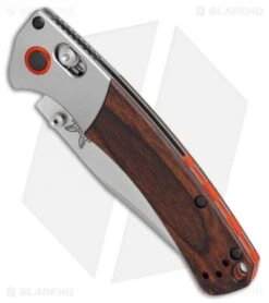 Benchmade Mini Crooked River AXIS Lock Knife Dymondwood (3.4" Satin) 15085-2 -Benchmade Sales Store Benchmade Mini Crooked River Dymondwood satin BHQ 78770 er spine 2