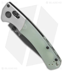Benchmade Mini Crooked River Limited Edition Knife Jade G-10 (3.25" Black M4) -Benchmade Sales Store Benchmade Mini Crooked River Limited Edition AXIS Jade G 10 Black BHQ 175592 jr spine