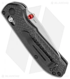 Benchmade Mini Freek AXIS Lock Knife Carbon Fiber S90V (3" Stonewash) 565-1 -Benchmade Sales Store Benchmade Mini Freek AXIS Lock CF SW 565 1 BHQ 112601 jr side