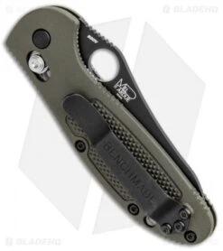 Benchmade Mini Griptilian AXIS Lock Knife Olive Drab (2.91") 555BKOD-S30V -Benchmade Sales Store Benchmade Mini Griptilian AXIS Lock Olive Drab 555BKOD S30V BHQ 103419 jr side
