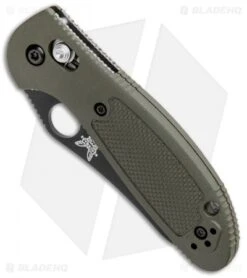 Benchmade Mini Griptilian AXIS Lock Knife Olive Drab (2.91") 555BKOD-S30V -Benchmade Sales Store Benchmade Mini Griptilian AXIS Lock Olive Drab 555BKOD S30V BHQ 103419 jr spine