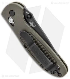Benchmade Mini Griptilian AXIS Lock Knife OD Green (2.91" Black Serr) S30V 6 Benchmade Mini Griptilian AXIS Lock Knife OD Green (2.91" Black Serr) S30V -Benchmade Sales Store Benchmade Mini Griptilian AXIS Lock Olive Drab Black Serr 556SBKOD S30V BHQ 2496 jr side
