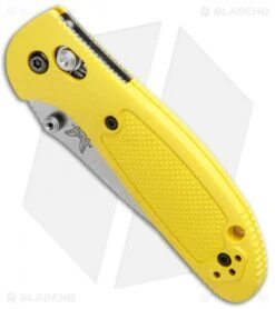 Benchmade Mini Griptilian Knife Yellow (2.91" Satin) 556-YEL-S30V -Benchmade Sales Store Benchmade Mini Griptilian Yellow Satin 556 YEL S30V BHQ 3562 jr spine