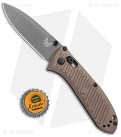 Benchmade Mini Presidio II Manual Knife Bronze Aluminum (3.2" Gray) 575GY- 2001 -Benchmade Sales Store Benchmade Mini Presidio II Auto Bronze Aluminum Gray 575GY 2001 BHQ 104905 jr bottlecap