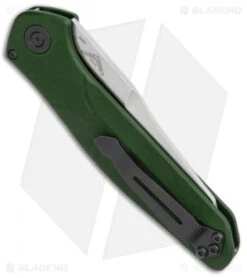 Benchmade Osborne 9400 Automatic Knife Green Aluminum (3.4" Satin) -Benchmade Sales Store Benchmade Osborne 9400 Auto Green Aluminum Satin BHQ 113244 jr side