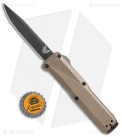 Benchmade 4600DLC-1 Phaeton D/A OTF Automatic Knife FDE (3.45" Black DLC) -Benchmade Sales Store Benchmade Phaeton DA OTF FDE Black DLC 4600DLC 1 BHQ 51640 jr bottlecap 2