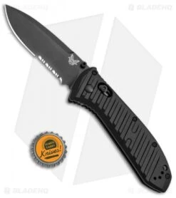Benchmade 570SBK Presidio II AXIS Lock Folding Knife (3.7" Black Serr) -Benchmade Sales Store Benchmade Presidio II AXIS Black Serr 570SBK BHQ 51611 jr bottlecap