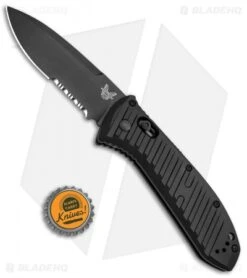 Benchmade 5700SBK Auto Presidio II Automatic Knife (3.7" Black Serr) -Benchmade Sales Store Benchmade Presidio II AXIS Black Serr Auto 5700SBK BHQ 51642 jr bottlecap 2