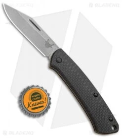 Benchmade Proper Clip Point Slip Joint Knife Carbon Fiber/FDE (2.8" SW) 318-2 -Benchmade Sales Store Benchmade Proper CP SJ CF FDE SW 318 2 BHQ 97553 jr bottlecap