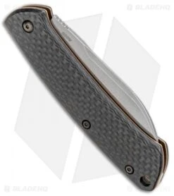 Benchmade Proper Sheepsfoot Slip Joint Knife Carbon Fiber/FDE (2.8" SW) 319-2 -Benchmade Sales Store Benchmade Proper Sheepsfoot SJ CF FDE SW 319 2 BHQ 97554 jr side