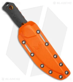 Benchmade Raghorn Hunting Fixed Blade Knife Carbon Fiber (4" Orange) 15600OR -Benchmade Sales Store Benchmade Raghorn Hunting Fixed Blade CF Orange BHQ 137229 jr sheath 3