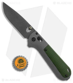 Benchmade Redoubt AXIS Lock Knife Green/Gray Grivory (3.6" Cerakote) 430BK -Benchmade Sales Store Benchmade Redoubt AXIS Lock Green Gray Grivory Cerakote BHQ 137275 jr bottlecap