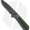 Benchmade Redoubt AXIS Lock Knife Green/Gray Grivory (3.6" Cerakote Serr) 430SBK