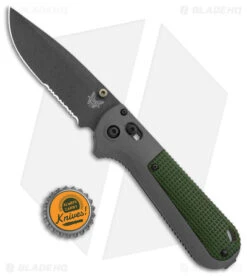 Benchmade Redoubt AXIS Lock Knife Green/Gray Grivory (3.6" Cerakote Serr) 430SBK 7 Benchmade Redoubt AXIS Lock Knife Green/Gray Grivory (3.6" Cerakote Serr) 430SBK -Benchmade Sales Store Benchmade Redoubt AXIS Lock Green Gray Grivory Cerakote Serr BHQ 137276 jr bottlecap