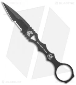 Benchmade SOCP Knife W/ Trainer Blade 178SBK-COMBO Black Sheath (3.22" Serr) -Benchmade Sales Store Benchmade SOCP Knife Trainer Black Sheath Serr 178SBK COMBO BHQ 19609 jr knife