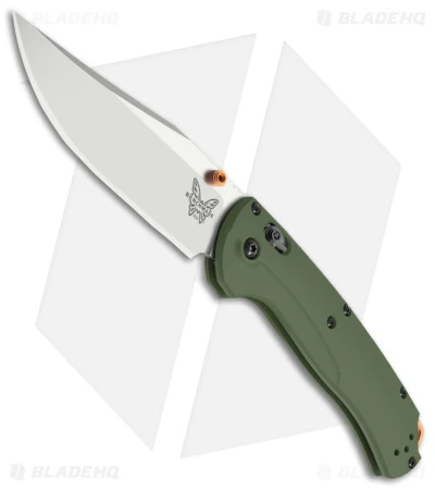 Benchmade Taggedout AXIS Lock Knife OD Green G-10 (3.5" Satin) 15536 1 Benchmade Taggedout AXIS Lock Knife OD Green G-10 (3.5" Satin) 15536