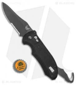 Benchmade Triage AXIS Lock Automatic Knife (3.58" Black Serr) 9170SBK -Benchmade Sales Store Benchmade Triage AXIS Lock Auto Black Serr 9170SBK BHQ 15157 jr bottlecap