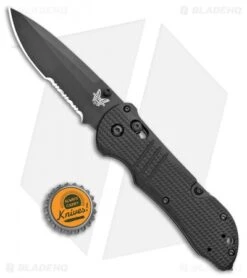 Benchmade 917SBK-1901 Triage Axis Lock Knife Black G-10 (3.4" Black Serr) -Benchmade Sales Store Benchmade Triage Axis Lock black G 10 Black Serr 917SBK 1901 BHQ 105738 jr bottlecap
