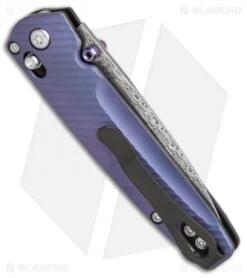 Benchmade Valet Gold Class AXIS Lock Knife Blue-Violet Ti (Damascus) 485-171 6 Benchmade Valet Gold Class AXIS Lock Knife Blue-Violet Ti (Damascus) 485-171 -Benchmade Sales Store Benchmade Valet Gold Class blue violet ti damascus 485 171 BHQ 51600 er side