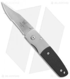Vintage Benchmade 330 Mel Pardue Knife Ti/Black G-10 (2.4" Satin Serr)