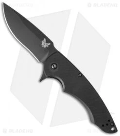 Benchmade Precinct Flipper Liner Lock Knife Black G-10 (3.3" Black) 320BK