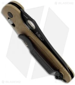 Benchmade Mini Griptilian AXIS Lock Knife Sand (2.91" Black) 555BKHGSN -Benchmade Sales Store benchmade 555bkhgsn mini grip black tan plain side