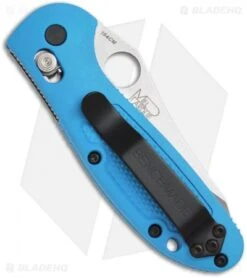Benchmade Mini Griptilian AXIS Lock Knife Blue (2.91" Satin) 555HG-BLU -Benchmade Sales Store benchmade 555hg blue mini griptilian back