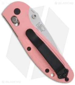 Benchmade Mini Griptilian AXIS Lock Knife Pink (2.91" Satin Serr) 556S-PNK-154CM -Benchmade Sales Store benchmade 556 pnk mini griptilian back