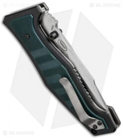 Benchmade Vicar Liner Lock Knife Green/Black G-10 (3.86" Stonewash) 757 -Benchmade Sales Store benchmade 757 sibert mono ts side