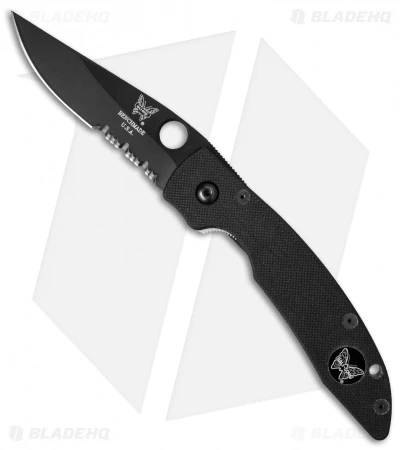 Rare Benchmade Mini AFCK 812SBT Liner Lock Knife (3.25" Black Serr) 1 Rare Benchmade Mini AFCK 812SBT Liner Lock Knife (3.25" Black Serr)