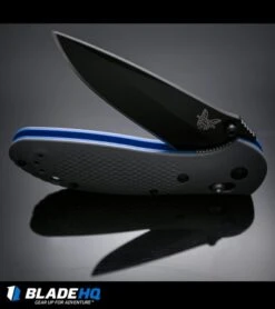 Benchmade Griptilian AXIS Lock Knife Gray/Blue G-10 (3.45" Black) 551BK-1 -Benchmade Sales Store benchmade griptilian grey blue black 551bk 1 BHQ 33709 dl 2