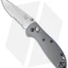 Benchmade Mini Griptilian AXIS Knife Gray/Blue G-10 (2.91" Satin Serr) 556S-1