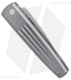 Vintage Benchmade 1000S Auto Spike Automatic Knife Pewter (3.6" Satin Serr) -Benchmade Sales Store vintage benchmade 1000S spike pewter BHQ 37811 er side