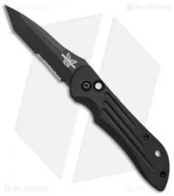 Vintage Benchmade 9500SBT Mini-Auto Stryker Automatic Knife (2.9" Black Serr)